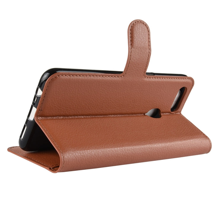 Litchi Texture Horizontal Flip Leather Case For OPPO A7 / A7X ,With Holder & Wallet & Card Slots