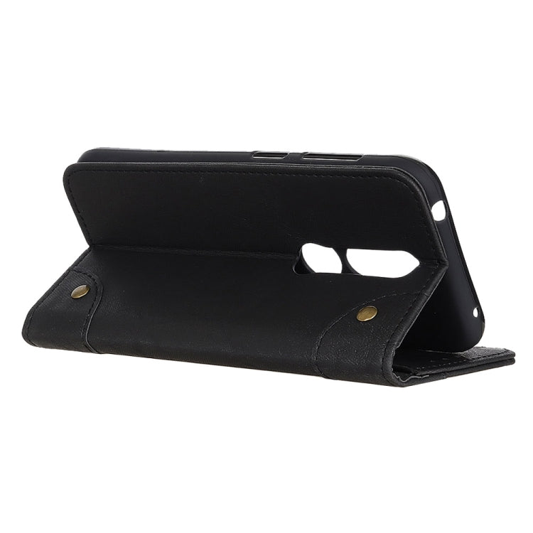 Copper Buckle Retro Crazy Horse Texture Horizontal Flip Leather Case for OPPO R19, with Holder & Card Slots & Wallet