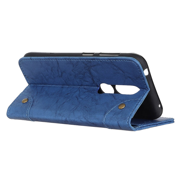 Copper Buckle Retro Crazy Horse Texture Horizontal Flip Leather Case for OPPO R19, with Holder & Card Slots & Wallet