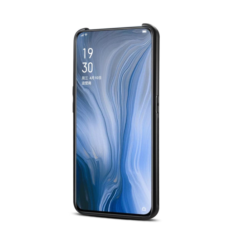 TPU + PC + PU Crazy Horse Texture Protective Case for OPPO Reno, with Holder & Card Slots