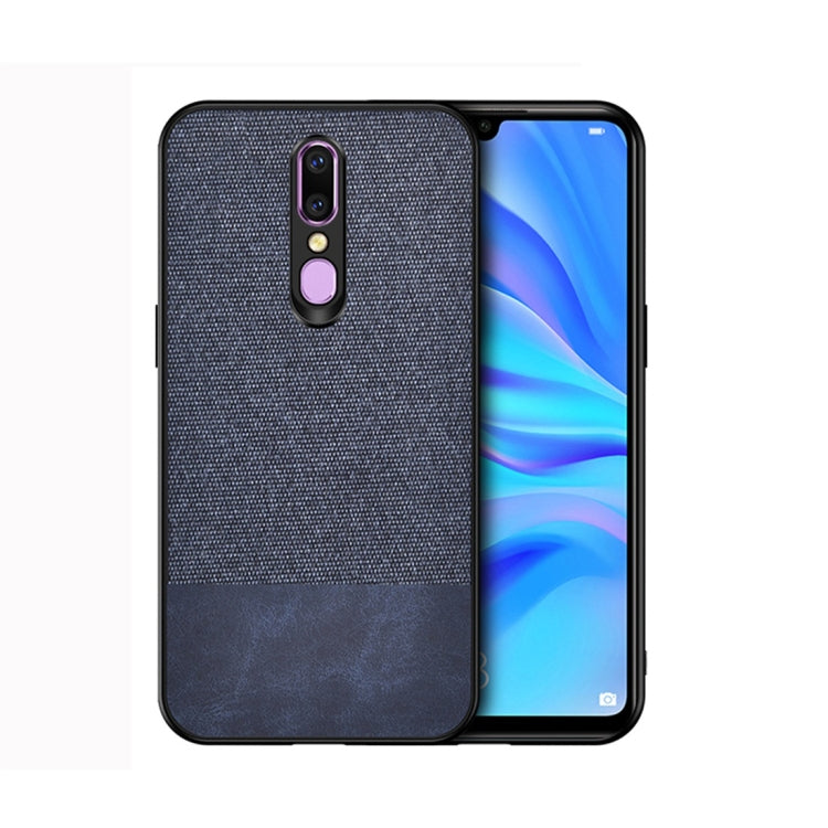 Shockproof Splicing PU + Cloth Protective Case for OPPO F11