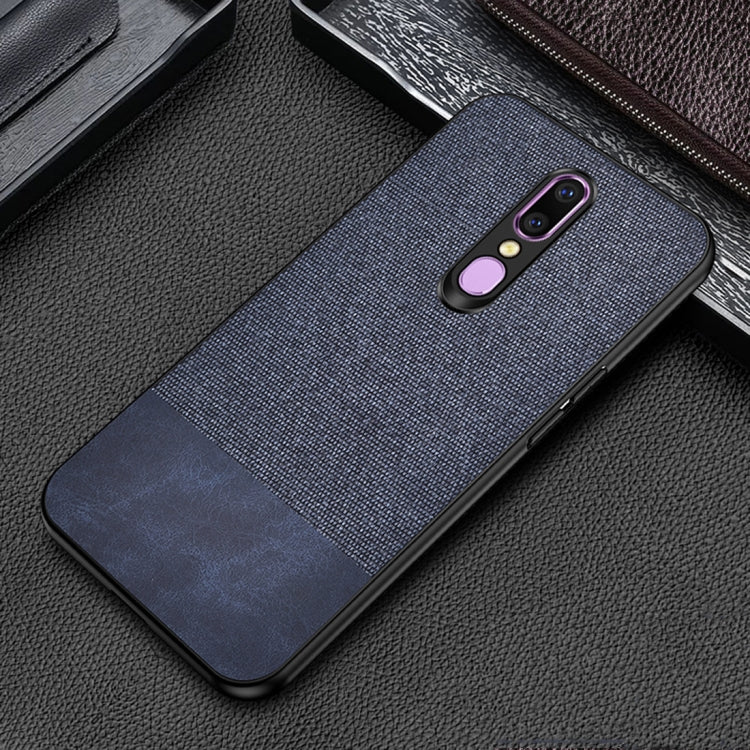 Shockproof Splicing PU + Cloth Protective Case for OPPO F11