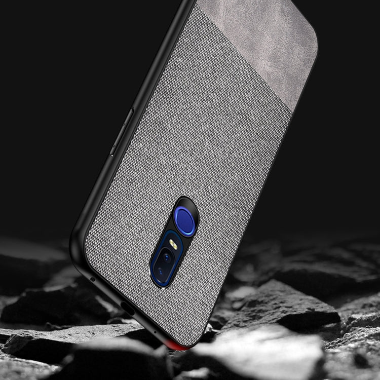 Shockproof Splicing PU + Cloth Protective Case for OPPO R19