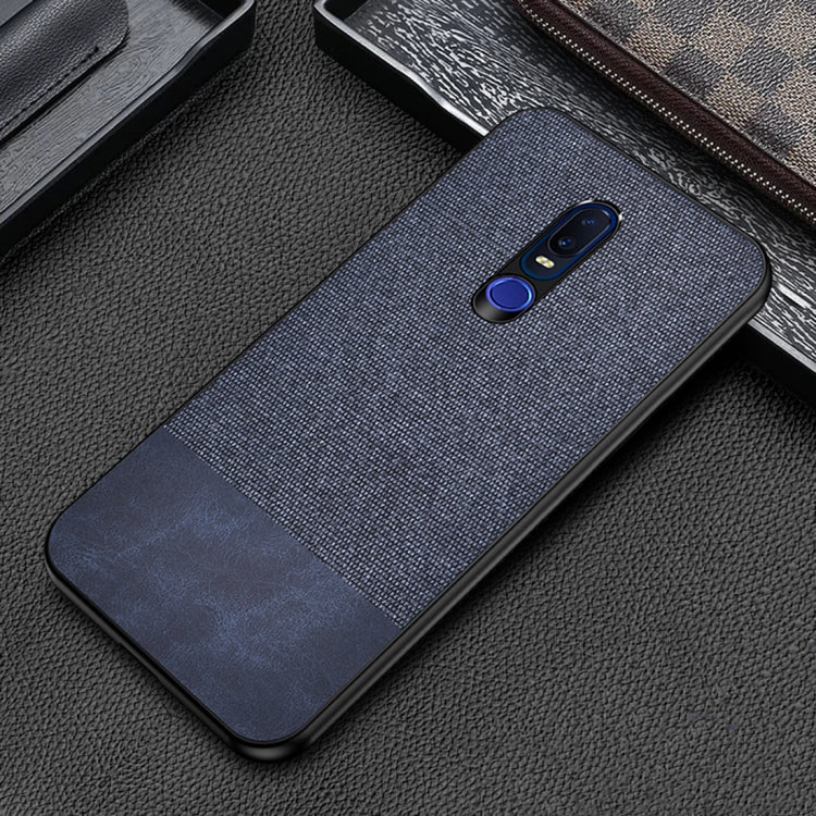 Shockproof Splicing PU + Cloth Protective Case for OPPO R19