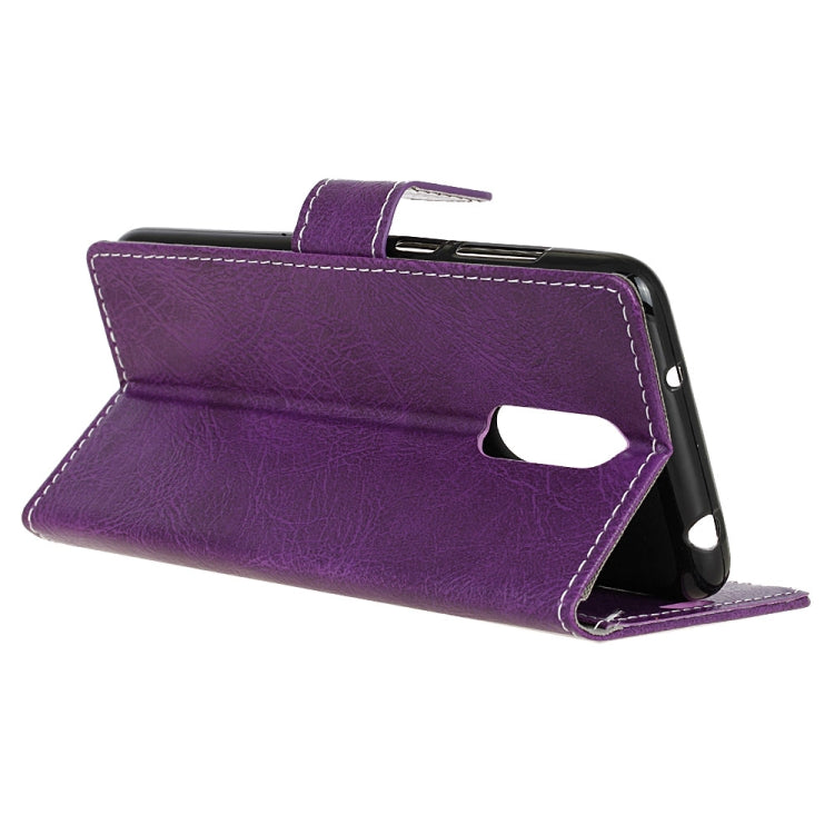 Retro Crazy Horse Texture Horizontal Flip Leather Case for OPPO R17 Pro, with Holder & Card Slots & Wallet