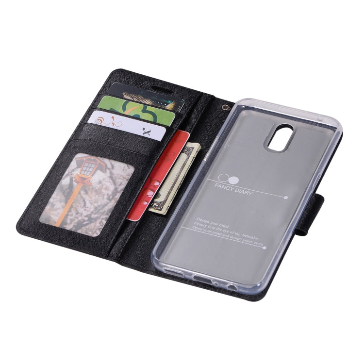 Silk Texture Horizontal Flip Leather Case for OPPO R17, with Holder & Card slots & Wallet & Photo Frame