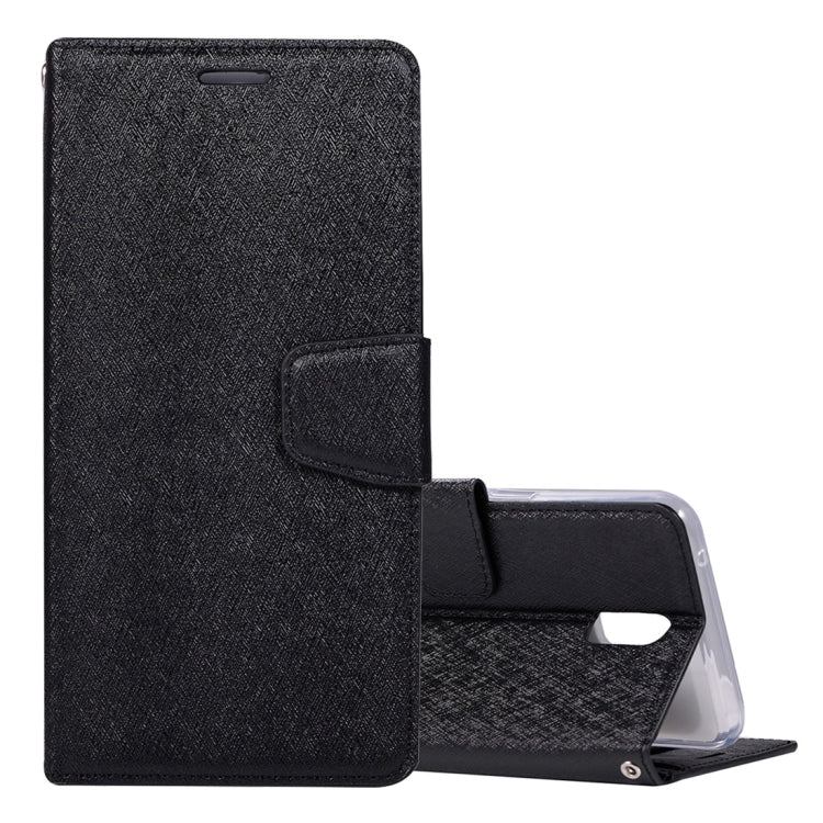Silk Texture Horizontal Flip Leather Case for OPPO R17, with Holder & Card slots & Wallet & Photo Frame