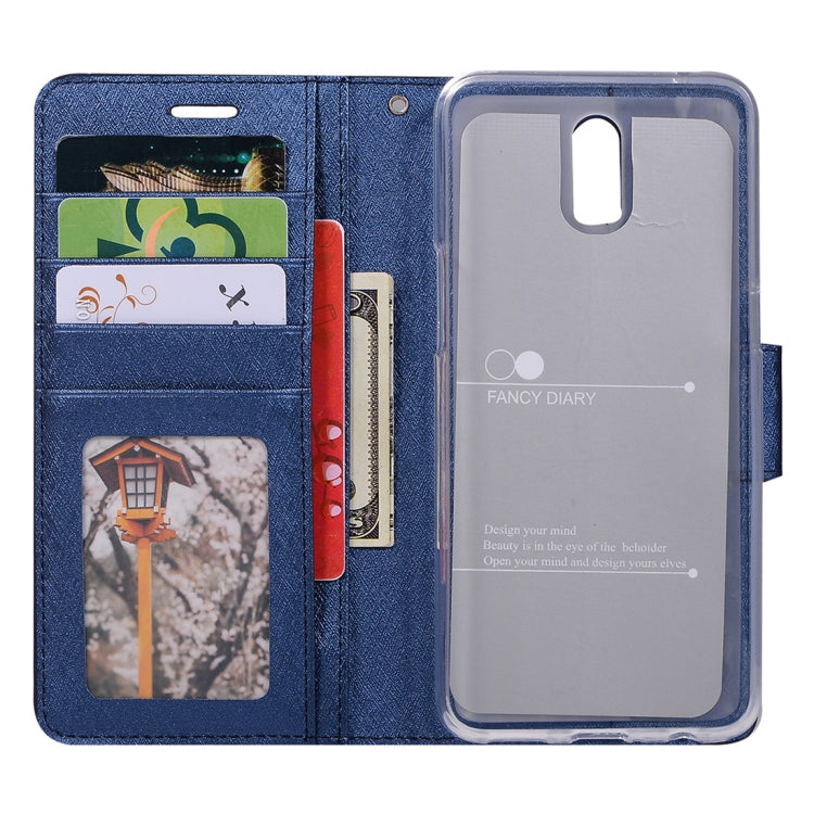 Silk Texture Horizontal Flip Leather Case for OPPO R17, with Holder & Card slots & Wallet & Photo Frame