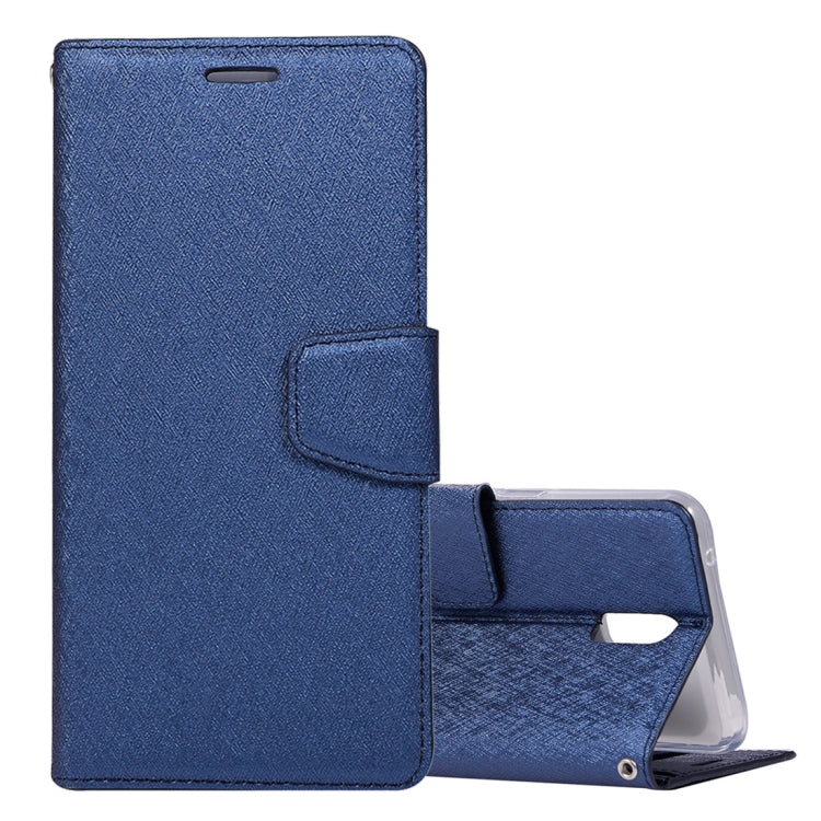 Silk Texture Horizontal Flip Leather Case for OPPO R17, with Holder & Card slots & Wallet & Photo Frame