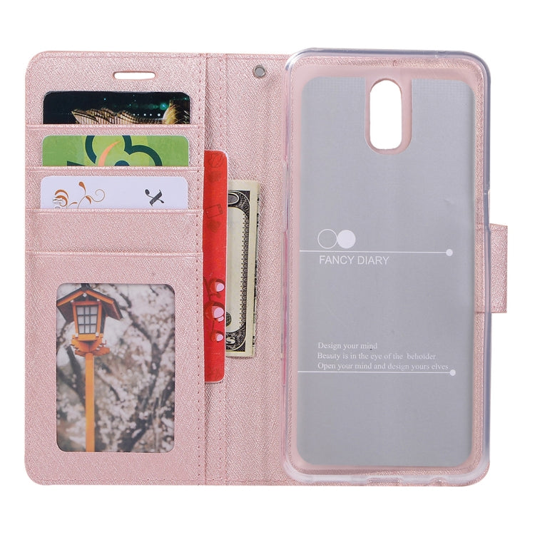 Silk Texture Horizontal Flip Leather Case for OPPO R17, with Holder & Card slots & Wallet & Photo Frame