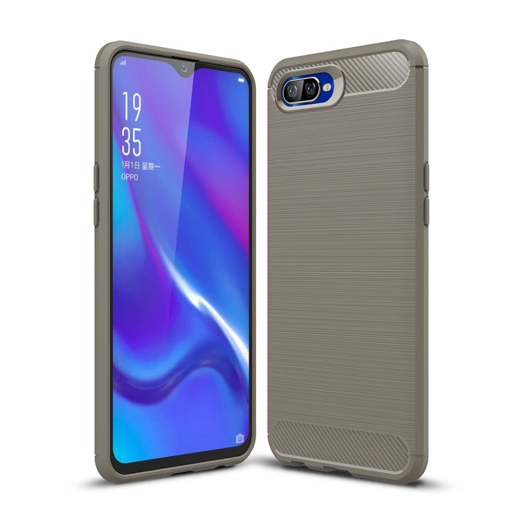 Brushed Texture Carbon Fiber TPU Case for OPPO K1