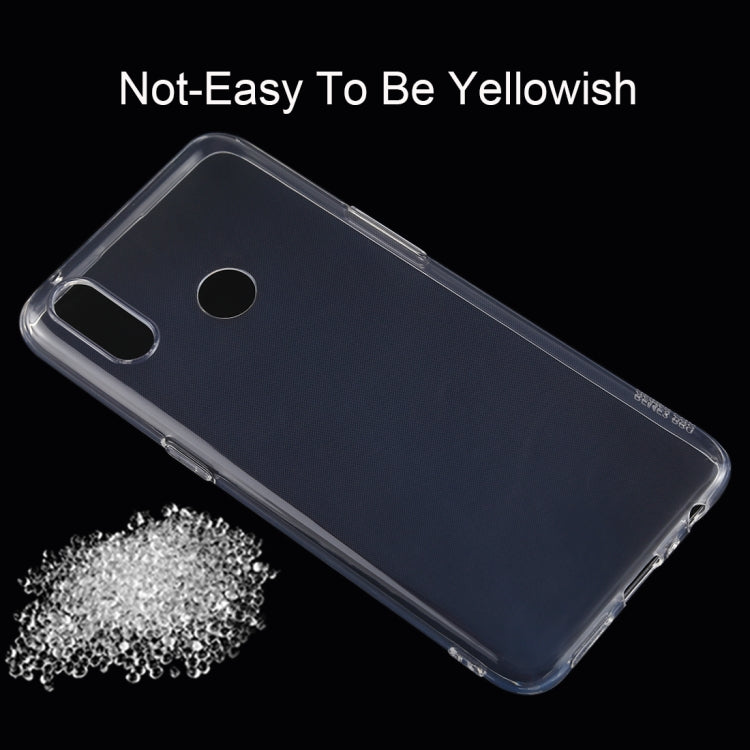 50 PCS 0.75mm Ultrathin Transparent TPU Soft Protective Case for OPPO Realme 3