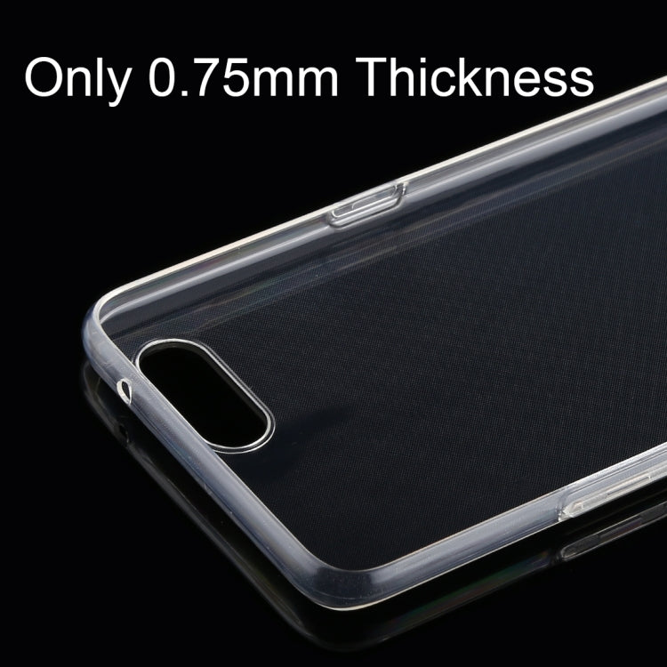 50 PCS 0.75mm Transparent TPU Case for OPPO K1