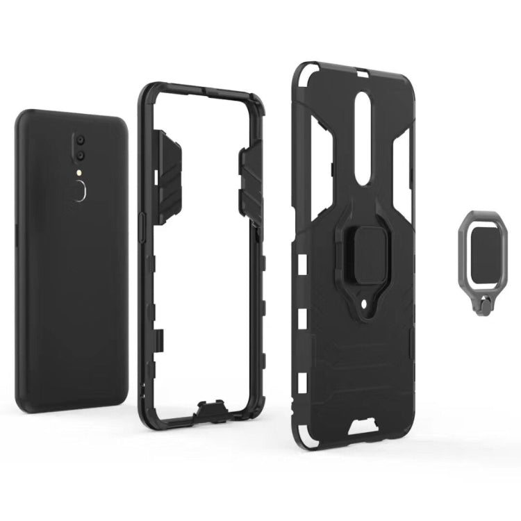 Shockproof PC + TPU Case with Magnetic Ring Holder for OPPO F11 / A9