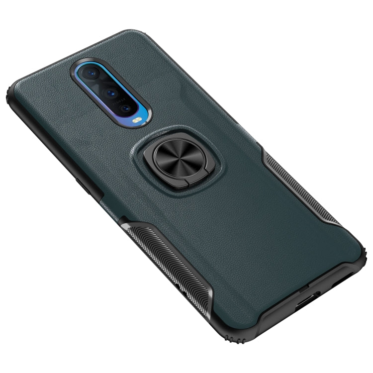 Shockproof Car Magnetic Case with 360 Degree Gold Armor Ring for OPPO RX17 Pro