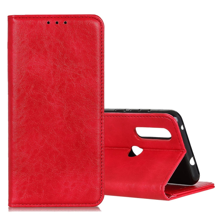 Magnetic Crazy Horse Texture Horizontal Flip Leather Case for OPPO Realme 3, with Holder & Card Slots & Wallet