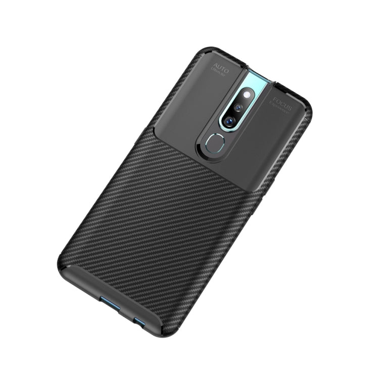 Carbon Fiber Texture Shockproof TPU Case for OPPO F11 Pro