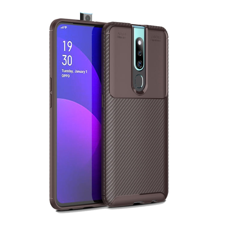 Carbon Fiber Texture Shockproof TPU Case for OPPO F11 Pro