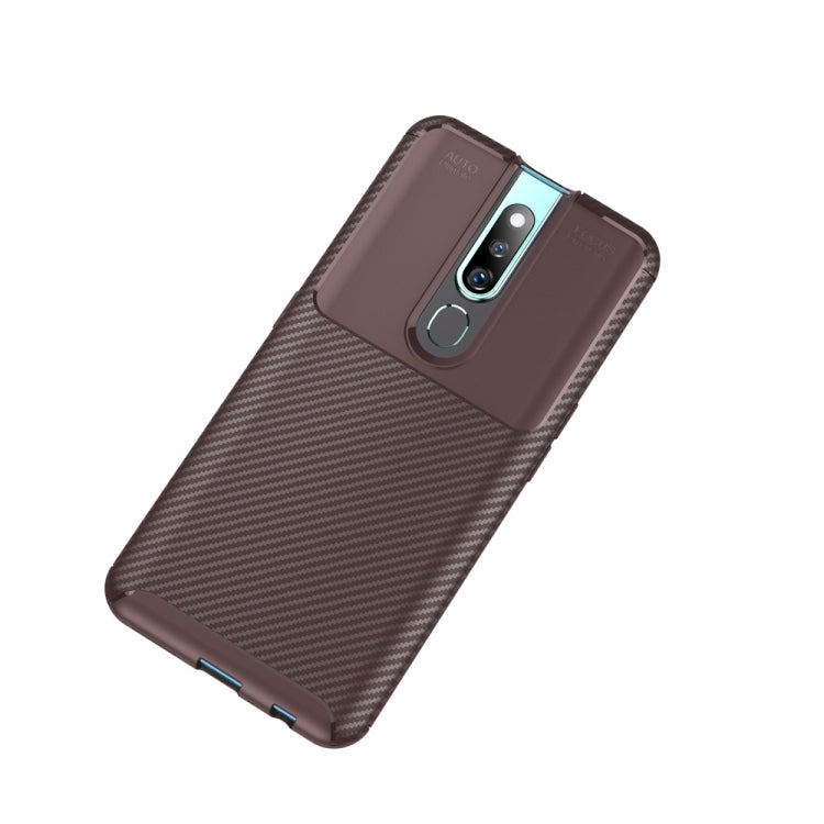 Carbon Fiber Texture Shockproof TPU Case for OPPO F11 Pro