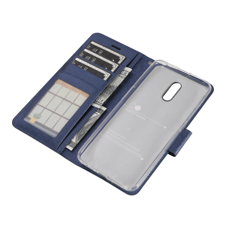 Silk Texture Horizontal Flip Leather Case for OPPO Reno, with Holder & Card Slots & Wallet & Photo Frame