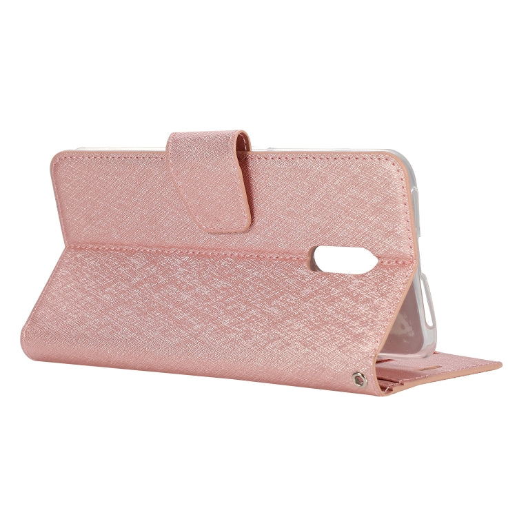 Silk Texture Horizontal Flip Leather Case for OPPO Reno, with Holder & Card Slots & Wallet & Photo Frame