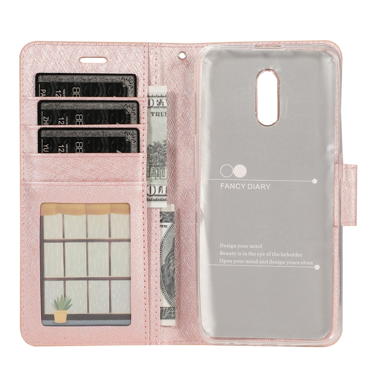Silk Texture Horizontal Flip Leather Case for OPPO Reno, with Holder & Card Slots & Wallet & Photo Frame
