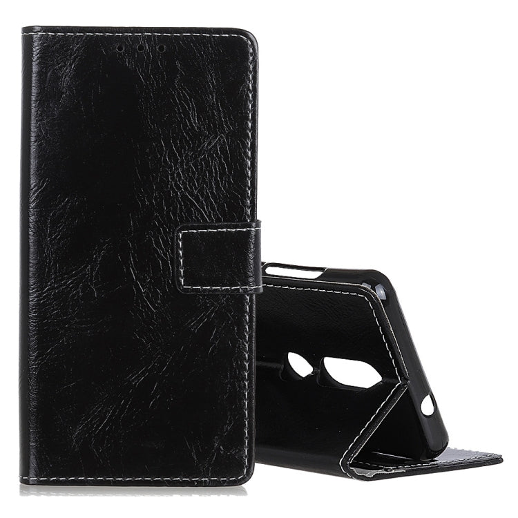 Retro Crazy Horse Texture Horizontal Flip Leather Case for OPPO R19, with Holder & Card Slots & Photo Frame
