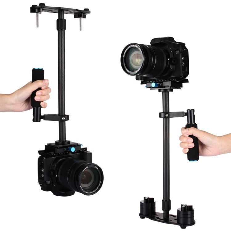 [RUS Warehouse] PULUZ 38.5-61cm Carbon Fibre Handheld Stabilizer for DSLR & DV Digital Video & Cameras, Load Range: 0.5-3kg