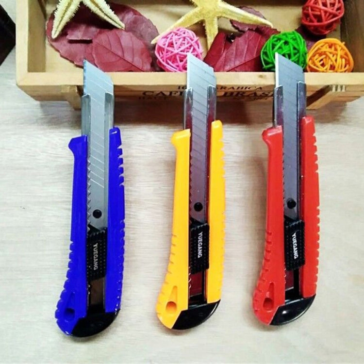 Large Size Utility Knife Paper Cutter with Stainless Steel Blade, Random Color Delivery