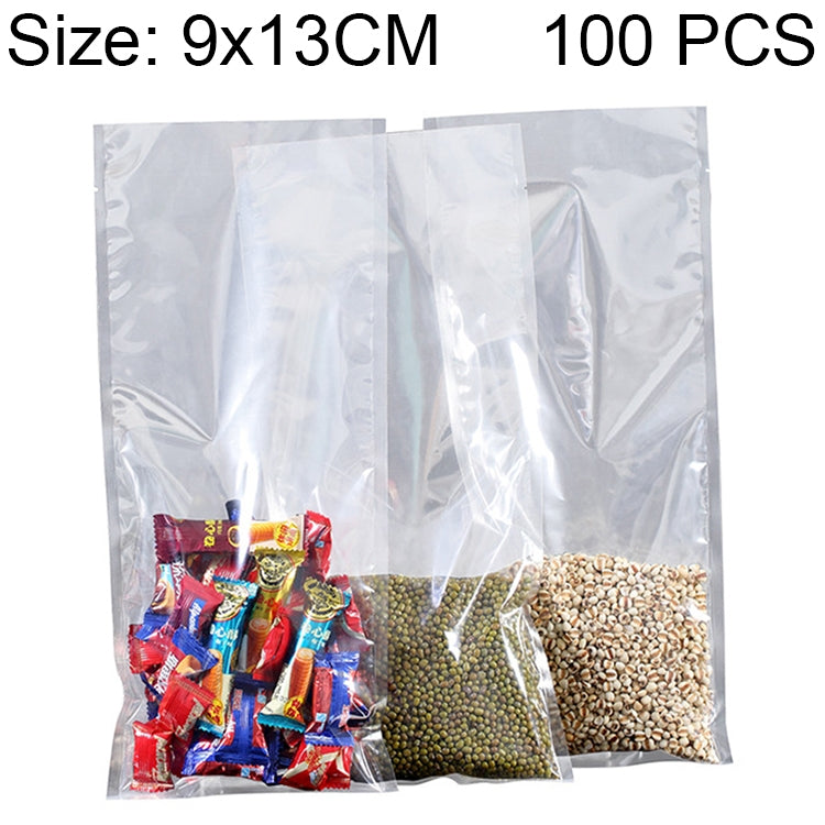 100 PCS Food Vacuum Packaging Transparent Plastic Bag Nylon Fresh-keeping Bag, Size: 9cm x 13cm