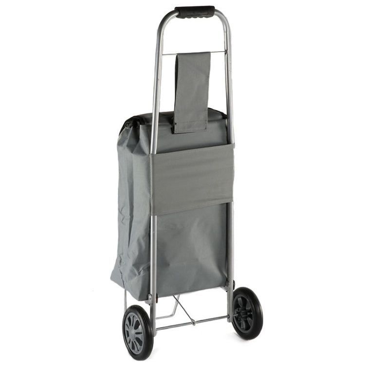 Portable Foldable Iron Cloth Bag Luggage Truck Hand Cart Shopping Small Trolley Case