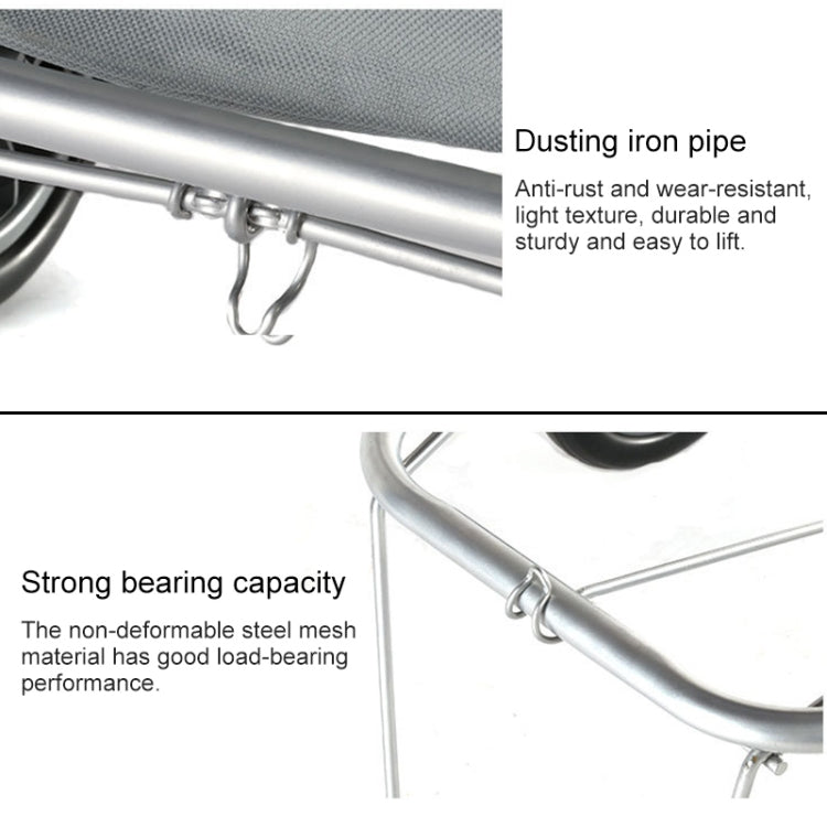 Portable Foldable Iron Cloth Bag Luggage Truck Hand Cart Shopping Small Trolley Case