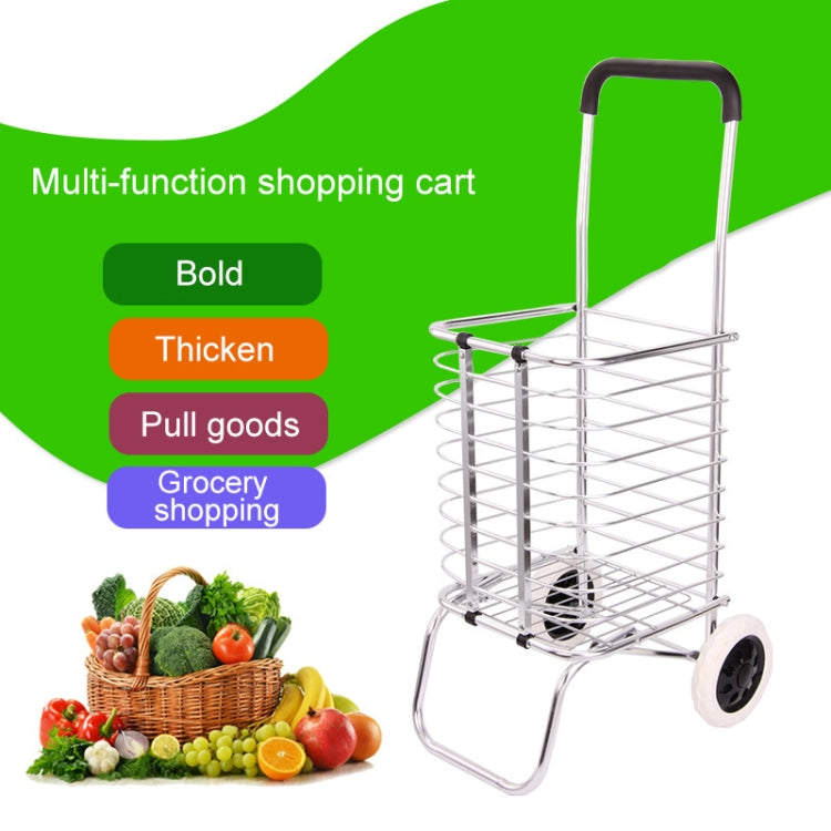 Portable Foldable Aluminum Alloy Luggage Truck Hand Cart Shopping Small Trolley Case