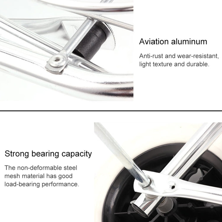 Portable Foldable Household Aluminum Alloy Luggage Truck Hand Cart Shopping Small Trolley Case