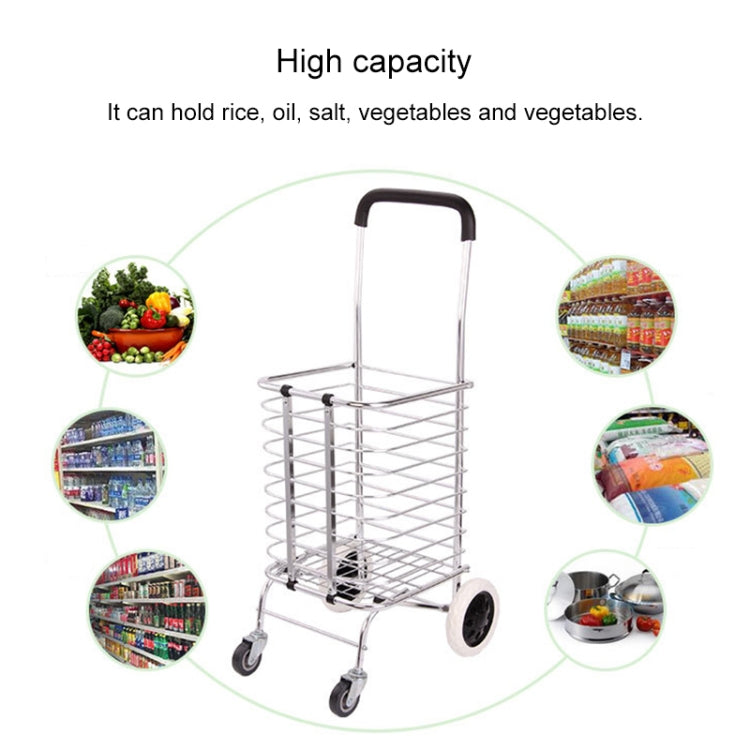 Portable Foldable Household Aluminum Alloy Luggage Truck Hand Cart Shopping Small Trolley Case