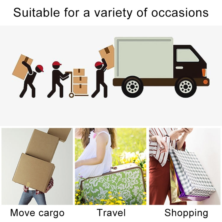 Two-Section Folding Portable Trolley Mini Luggage, Household Shopping Small Trolley Case, Load 75 kg(Blue)