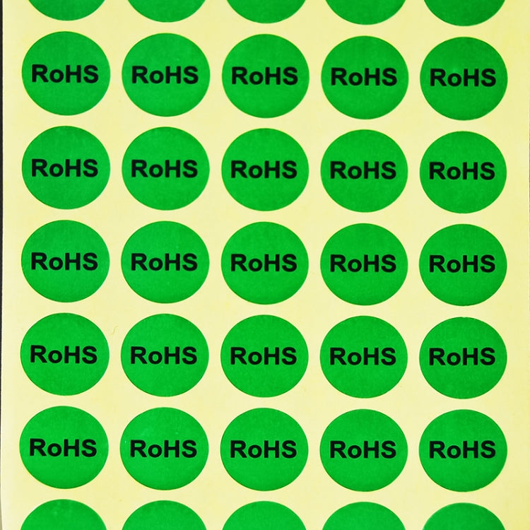 1000 PCS Round Shape Self-adhesive RoHS Sticker RoHS Label, Diameter: 15mm