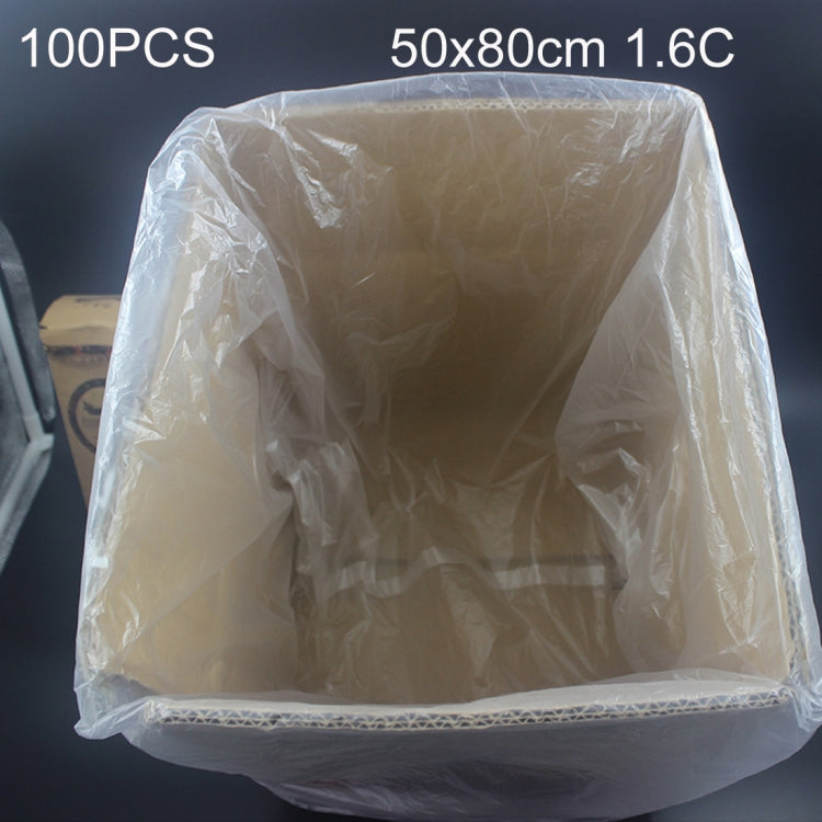 100 PCS 1.6C Dust-proof Moisture-proof Plastic PE Packaging Bag, Size: 50cm x 80cm