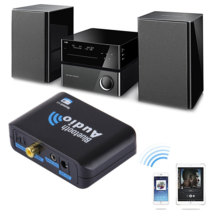 Fiber Coaxial Transmission Wireless Bluetooth 4.0 Audio Receiver, For iPhone, Samsung, HTC, Sony, Google, Huawei, Xiaomi and other Smartphones