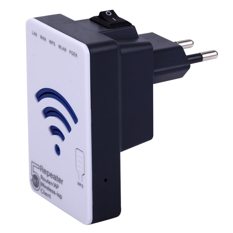 Wireless-N Mini Wifi Router 300Mbps 802.11n/g/b Repeater Booster with LAN + WAN Ports, EU Plug