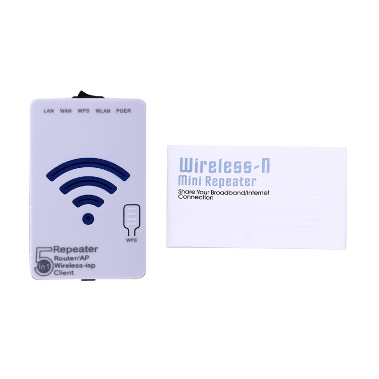 Wireless-N Mini Wifi Router 300Mbps 802.11n/g/b Repeater Booster with LAN + WAN Ports, EU Plug
