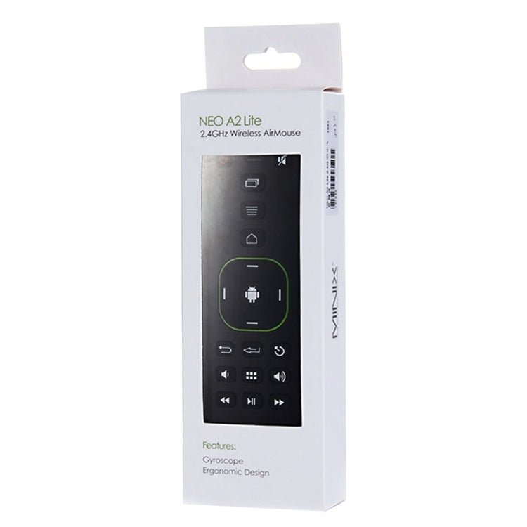 MINIX NEO A2 Lite 2.4G Wireless Keyboard + Air Mouse Support Six-axis Gyroscope Accelerometer for Windows & Android & Linux & Mac OS