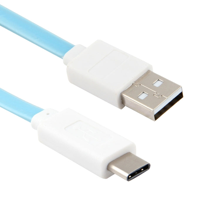 1m Noodle Style USB 3.1 Type-c to USB 2.0 Data / Charger Cable , For Galaxy S8 & S8 + / LG G6 / Huawei P10 & P10 Plus / Xiaomi Mi 6 & Max 2 and other Smartphones(Blue)