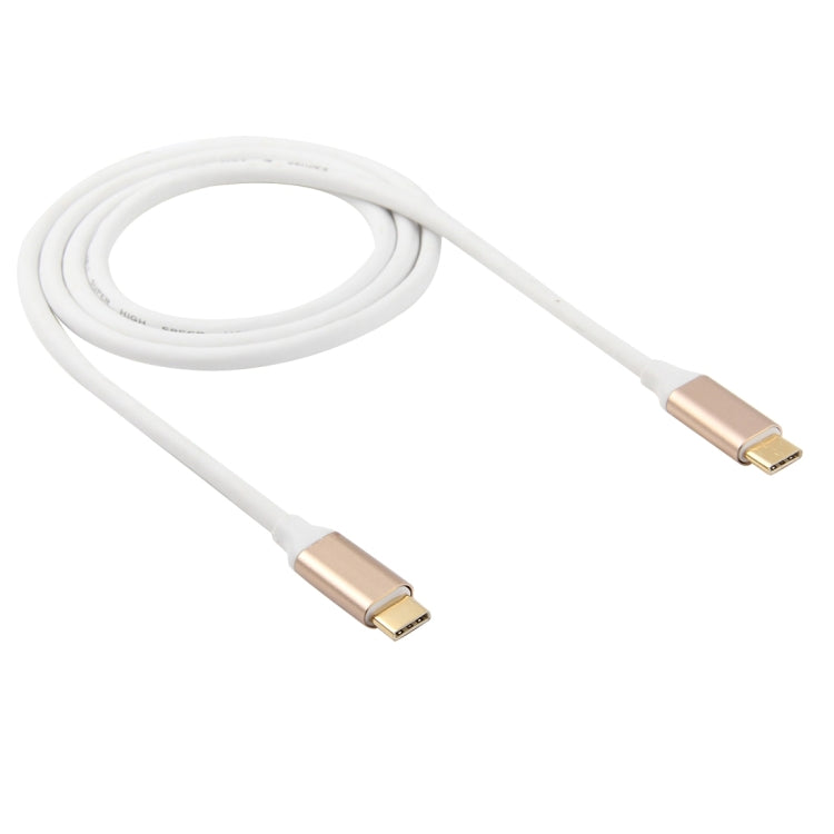 1m Metal Head USB 3.1 Type-c Male to USB 3.1 Type-c Male Adapter Cable