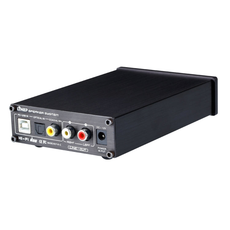 A936 Portable Fiber Coaxial USB Headphone Amplifier Digital Audio DAC Decoder (Black)