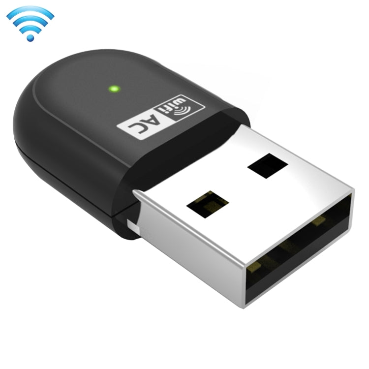 Wavlink WS-WN691A1 Mini 5GHz 433Mbps + 2.4GHz 150Mbps USB Dual Band Wifi Wireless Adapter Network Card