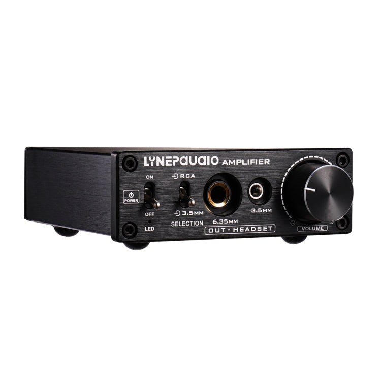 LINEPAUDIO B899 Pre-stage Stereo Signal Amplifier Booster Dual Sound Source Headphone Amplifier 2 in 3 out with Volume Control (Black)