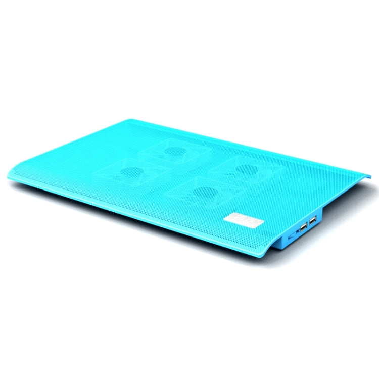 NUOXI L112A Four Fans Adjustable Speed Silent Notebook Computer Cooling Base USB Cooler Pad with 2 x USB Ports
