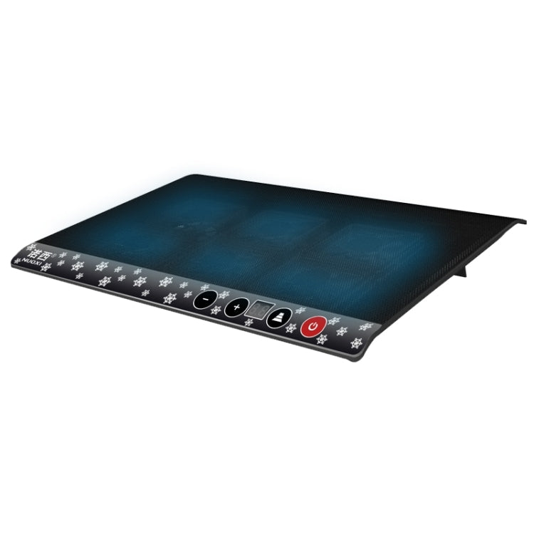 NUOXI M6 Six Fans Touch Ultra Silent Metal Surface Notebook Computer Cooling Base USB Cooler Pad with 2 x USB Ports