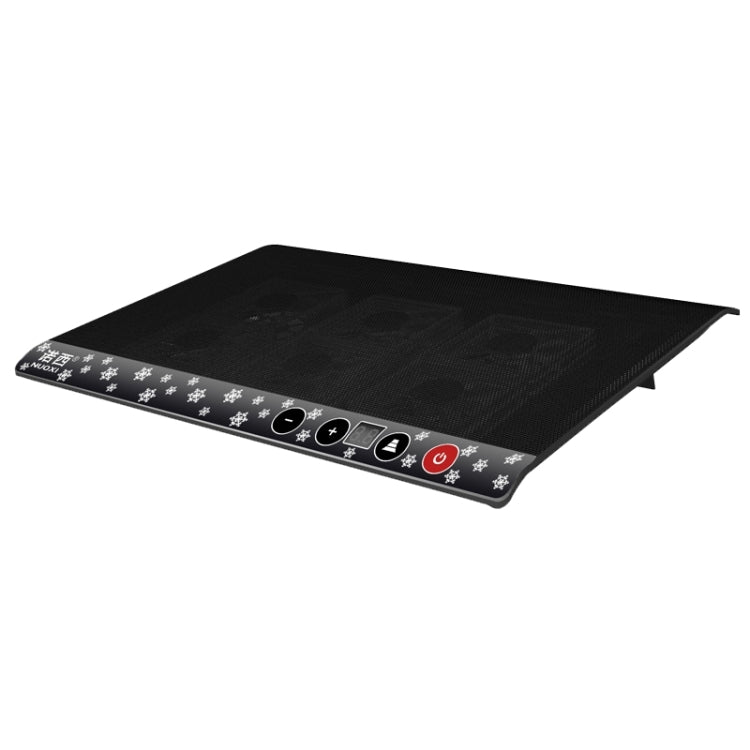 NUOXI M6 Six Fans Touch Ultra Silent Metal Surface Notebook Computer Cooling Base USB Cooler Pad with 2 x USB Ports